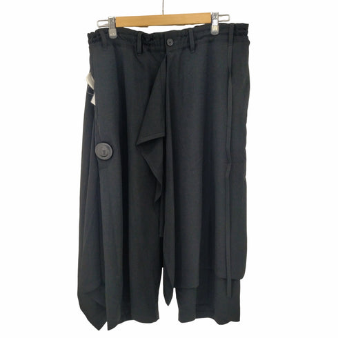 グラウンド ワイ Ground Y CREPE de CHINE CROPPED WRAP PANTS スカート ショーツ メンズ JPN:3