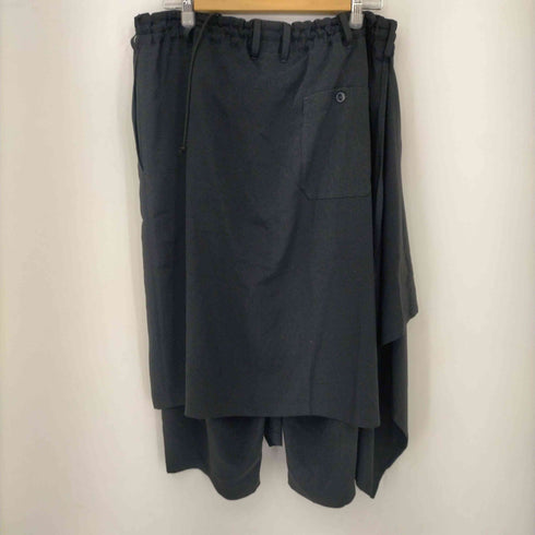 グラウンド ワイ Ground Y CREPE de CHINE CROPPED WRAP PANTS スカート ショーツ メンズ JPN:3