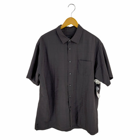 ヴァンヒューゼン VANHEUSEN レーヨン混 片ポケ チェックシャツ メンズ JPN:XL