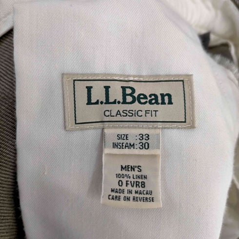 エルエルビーン L.L.Bean CLASSIC FIT リネンパンツ メンズ 33X30