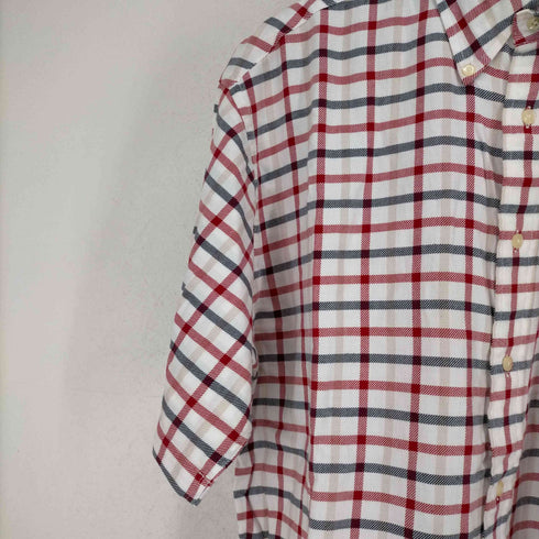 トミーヒルフィガー TOMMY HILFIGER チェック柄半袖ボタンダウンシャツ メンズ JPN:M