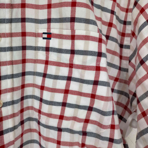 トミーヒルフィガー TOMMY HILFIGER チェック柄半袖ボタンダウンシャツ メンズ JPN:M