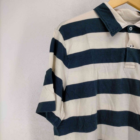 ポロバイラルフローレン Polo by RALPH LAUREN カットソー生地 ボーダーポロシャツ メンズ JPN:L