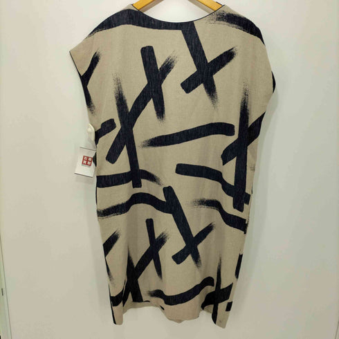 ミナペルホネン mina perhonen 17SS motion ノースリーブリネンワンピース レディース JPN:40
