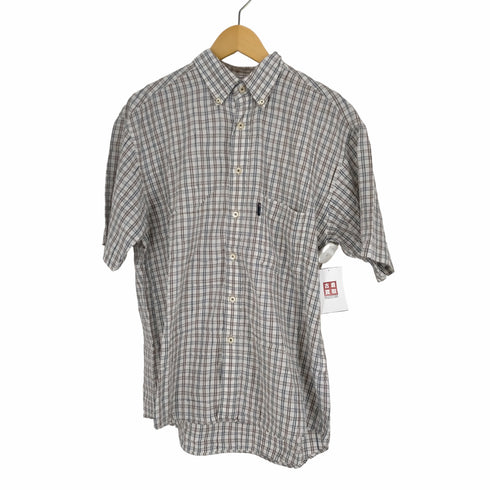 チャップスラルフローレン CHAPS RALPH LAUREN チェック柄コットン半袖ボタンダウンシャツ メンズ 2L