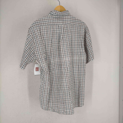 チャップスラルフローレン CHAPS RALPH LAUREN チェック柄コットン半袖ボタンダウンシャツ メンズ 2L