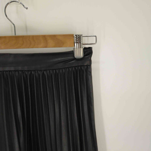 ザラ ZARA フェイクレザー プリーツスカート レディース JPN:S