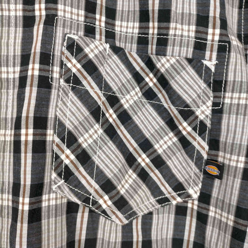 ディッキーズ Dickies チェック柄半袖シャツ メンズ JPN:M