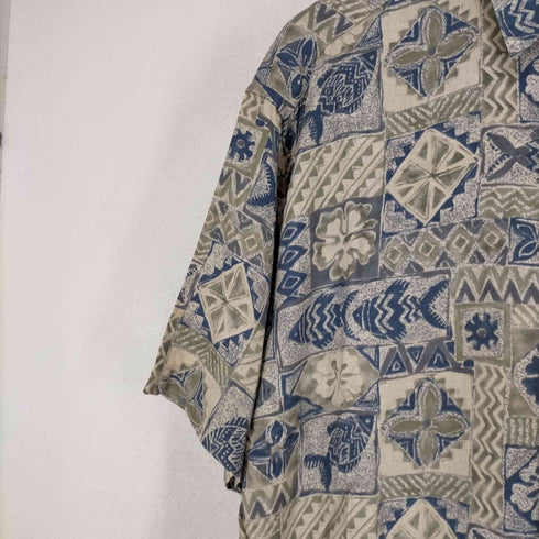 カンピア モダ CAMPIA MODA 総柄レーヨン半袖シャツ メンズ JPN:L