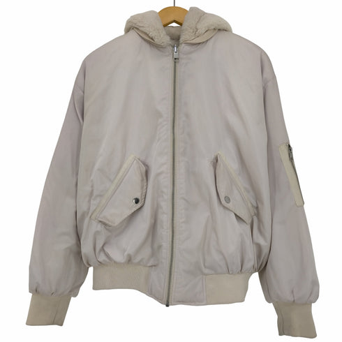 ザラ ZARA 2WAY MA-1 フード付きリバーシブル チュニック丈ファーブルゾン レディース import:S