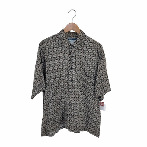 マンシングウェア Munsingwear CLASSICS 総柄 レーヨンシャツ メンズ JPN:L