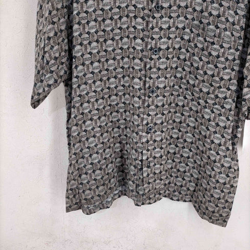マンシングウェア Munsingwear CLASSICS 総柄 レーヨンシャツ メンズ JPN:L