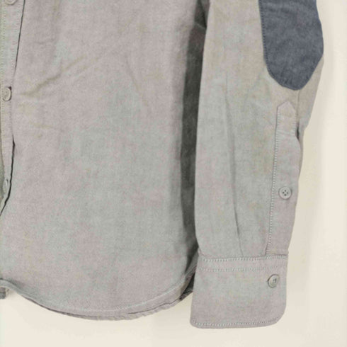ヒルフィガーデニム HILFIGER DENIM ロゴ刺繍 エルボーパッチ コットンシャツ メンズ import:M
