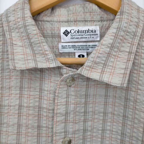 コロンビア Columbia シアサッカー半袖シャツ メンズ import:S
