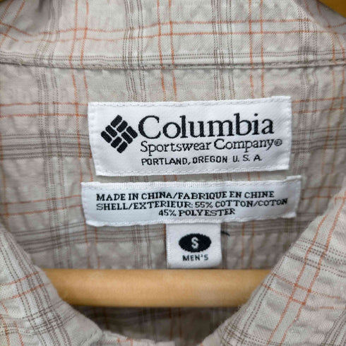 コロンビア Columbia シアサッカー半袖シャツ メンズ import:S