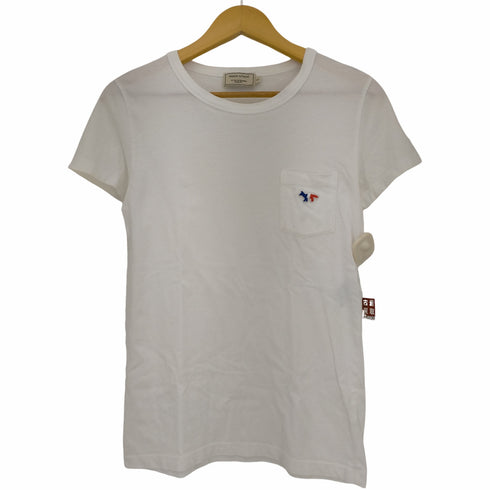 メゾンキツネ MAISON KITSUNE メゾンキツネ フォックス ポケットTシャツ レディース import:S