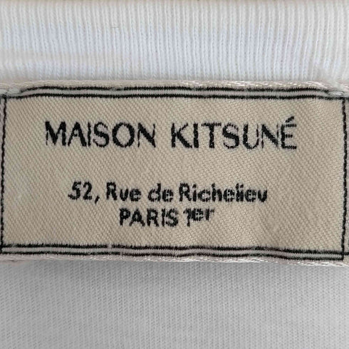 メゾンキツネ MAISON KITSUNE メゾンキツネ フォックス ポケットTシャツ レディース import:S