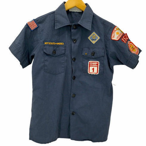 フルギ BOYSCOUTS OF AMERICA OF FICIAL YOUTH SHIRT USA製 ボーイスカウト半袖シャツ レディース YOUTH MEDIUM
