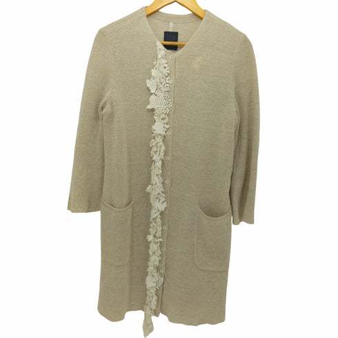 ミナペルホネン mina perhonen 17SS nostalgia フロントレースリネンコート レディース JPN:38