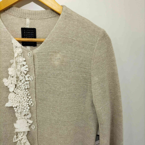 ミナペルホネン mina perhonen 17SS nostalgia フロントレースリネンコート レディース JPN:38