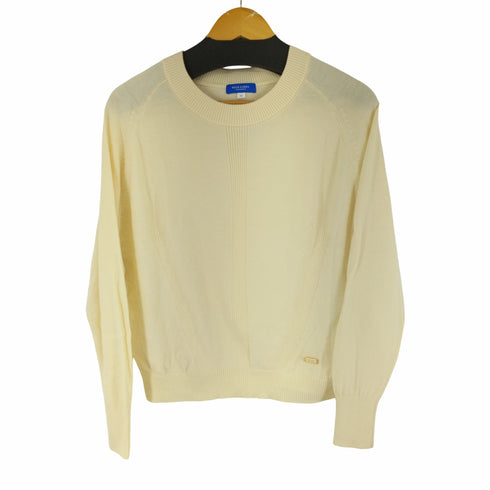 ブルーレーベルクレストブリッジ BLUE LABEL CRESTBRIDGE バックリボン ウールニット レディース EUR:38