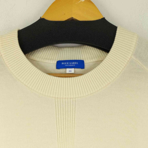 ブルーレーベルクレストブリッジ BLUE LABEL CRESTBRIDGE バックリボン ウールニット レディース EUR:38