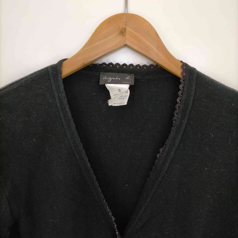 アニエスベー agnes b. PARIS 90s フランス製 コットンカーディガン レディース 3