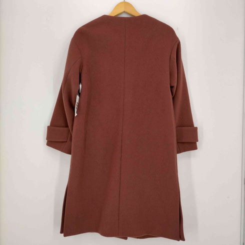 ユナイテッドアローズグリーンレーベルリラクシング UNITED ARROWS green label relaxing FFC アンゴラビーバー スリット ノーカラー コート レディース JPN:36