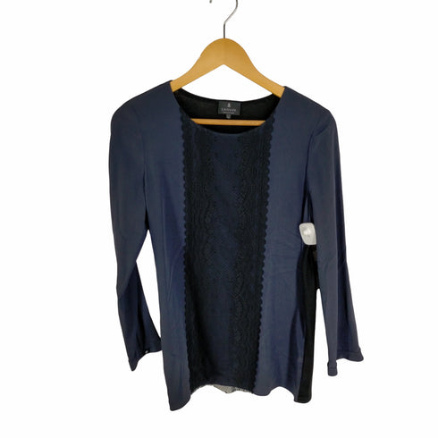 ランバンコレクション LANVIN COLLECTION レース切替 ウールカットソー レディース 40