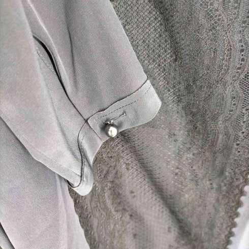 ランバンコレクション LANVIN COLLECTION レース切替 ウールカットソー レディース 40