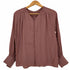 ユナイテッドアローズグリーンレーベルリラクシング UNITED ARROWS green label relaxing FFC パウダリー ギャザー ブラウス レディース