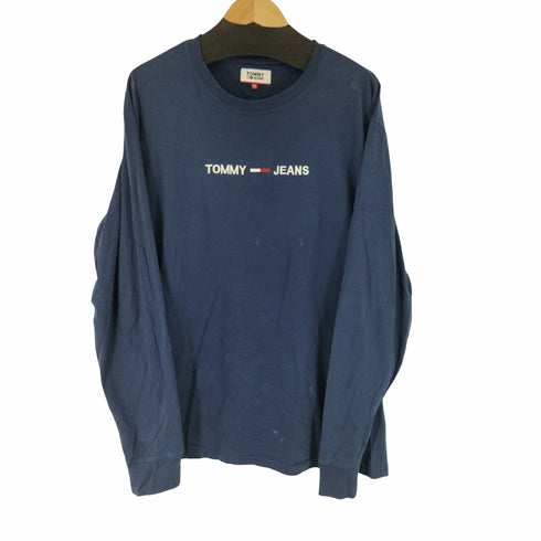 トミージーンズ tommy jeans フロント刺繍 L/S Tシャツ メンズ import:XL