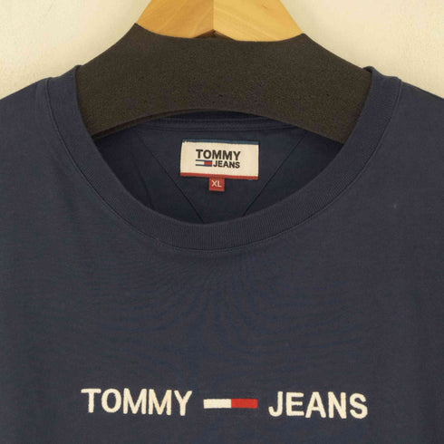 トミージーンズ tommy jeans フロント刺繍 L/S Tシャツ メンズ import:XL