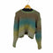 レイビームス Ray BEAMS グラデーションクルーネックシャギーニット クロップド レディース