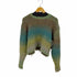 レイビームス Ray BEAMS グラデーションクルーネックシャギーニット クロップド レディース