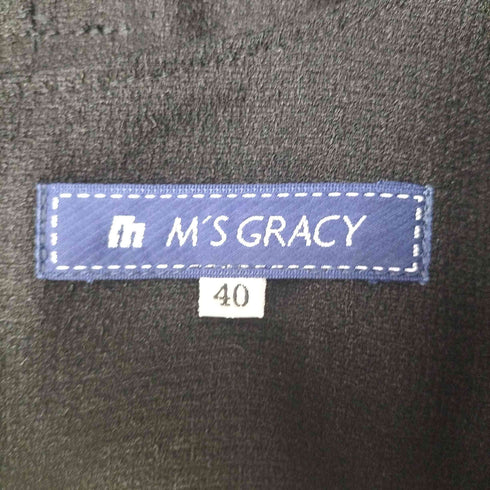 エムズグレイシー M’s GRACY ノースリーブ Vネック ワンピース レディース JPN:40