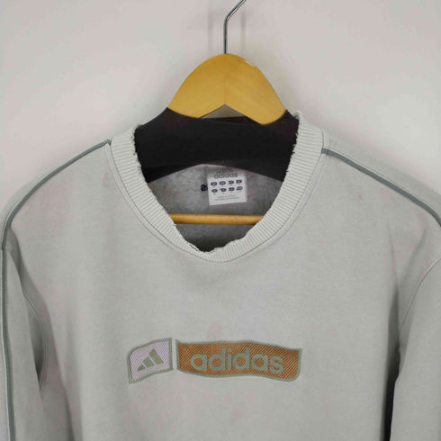 アディダス adidas 00S ロゴ刺繍 袖ラインスウェット メンズ O