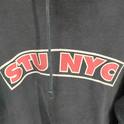 ステューシー Stussy 90-00S STU NYC クラウンプリントフーディー メンズ import:L