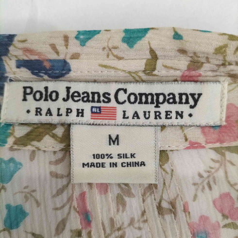 ポロジーンズカンパニーラルフローレン POLO JEANS COMPANY RALPH LAUREN 花柄 総シルク シアーシャツ レディース import:M