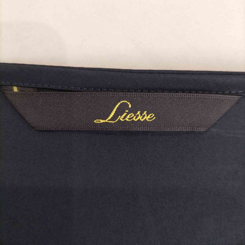 リエス Liesse コットンポリウレタン ウエストデザイン シャツブラウス レディース