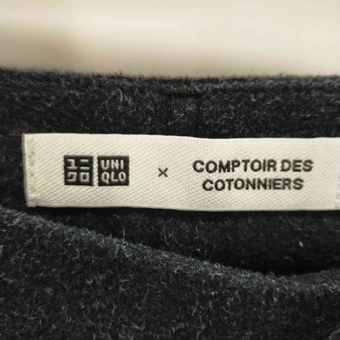 ユニクロ UNIQLO ブラッシュドジャージータックワイドパンツ レディース JPN:S