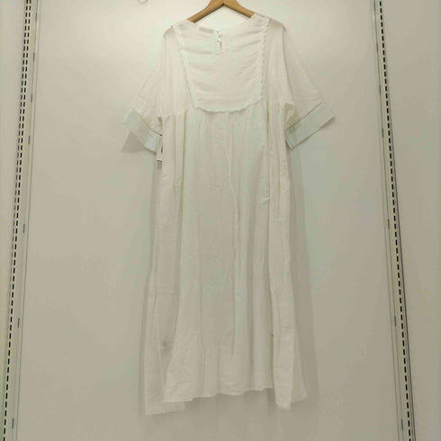 サマンサモスモス samansa Mos2 刺繍 ショートスリーブガーゼワンピース レディース FREE