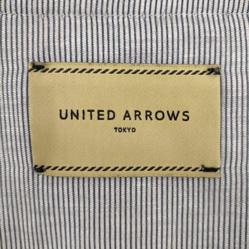 ユナイテッドアローズ UNITED ARROWS リネン混 ベルト付き ストライプシャツワンピース レディース