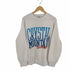 SANTEE USA製 ©1987 CRYSTAL MOUNTAIN フロッキープリント ラグランスウェット メンズ import:L