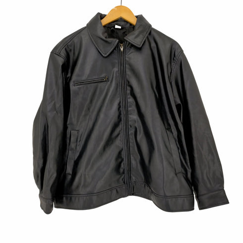 フルギ DIVIDED by H&M フェイクレザー ジップアップジャケット メンズ import:M