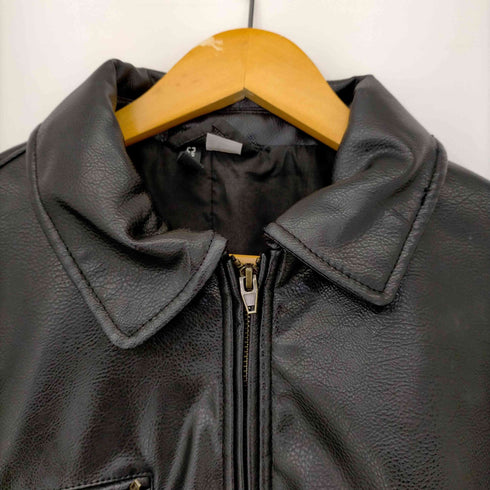 フルギ DIVIDED by H&M フェイクレザー ジップアップジャケット メンズ import:M