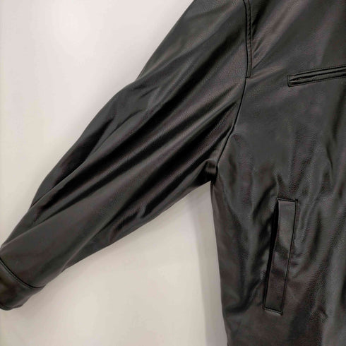 フルギ DIVIDED by H&M フェイクレザー ジップアップジャケット メンズ import:M