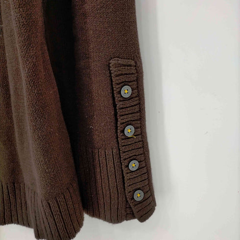 バーバリーブラックレーベル BURBERRY BLACK LABEL ロゴ刺繍ウールハーフボタンニット メンズ JPN:3
