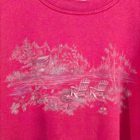 ノーザンリフレクションズ NORTHERN REFLECTIONS 絵画プリント スウェット メンズ