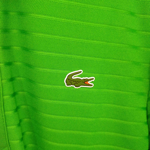 ラコステスポーツ LACOSTE SPORT ジャカードボーダーゴルフポロシャツ メンズ US-M